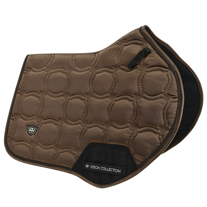 Woof Wear Vision CC Jump Cut Saddlepad - Mocha