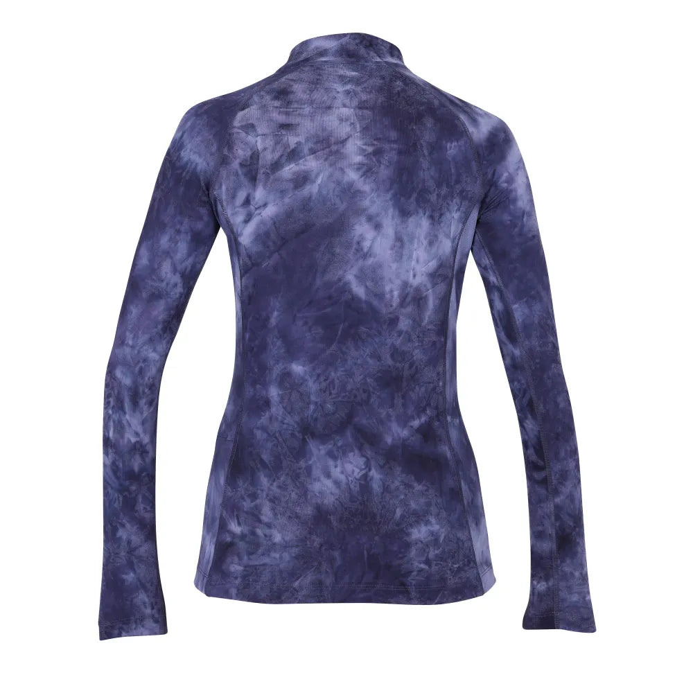 Aubrion Revive Long Sleeve Base Layer - Navy Tie Dye 10012