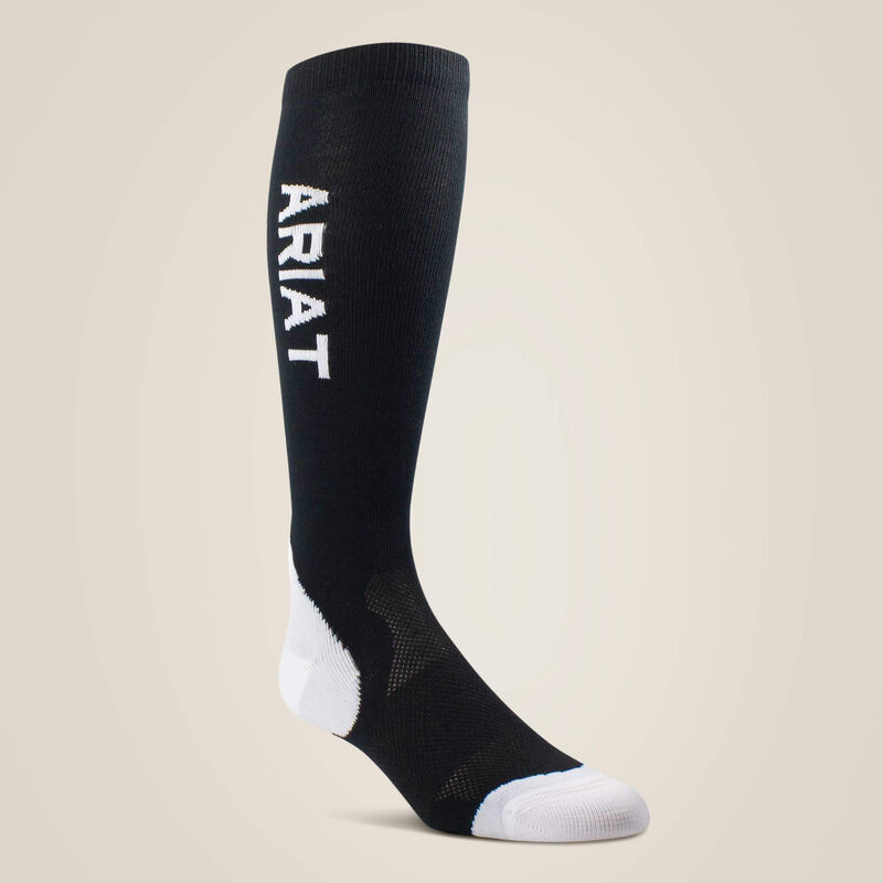 AriatTEK Performance Socks - Black/ White