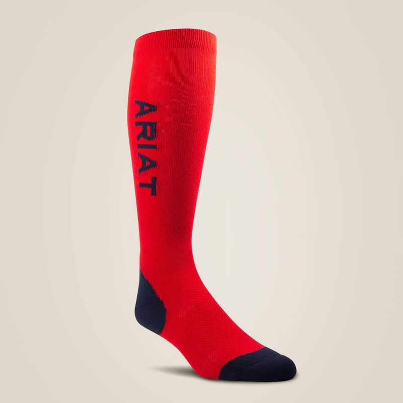 AriatTEK Performance Socks - Red/ Navy