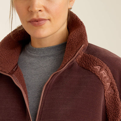 Ariat Women's Lafayette Full Zip Sweatshirt - Marron