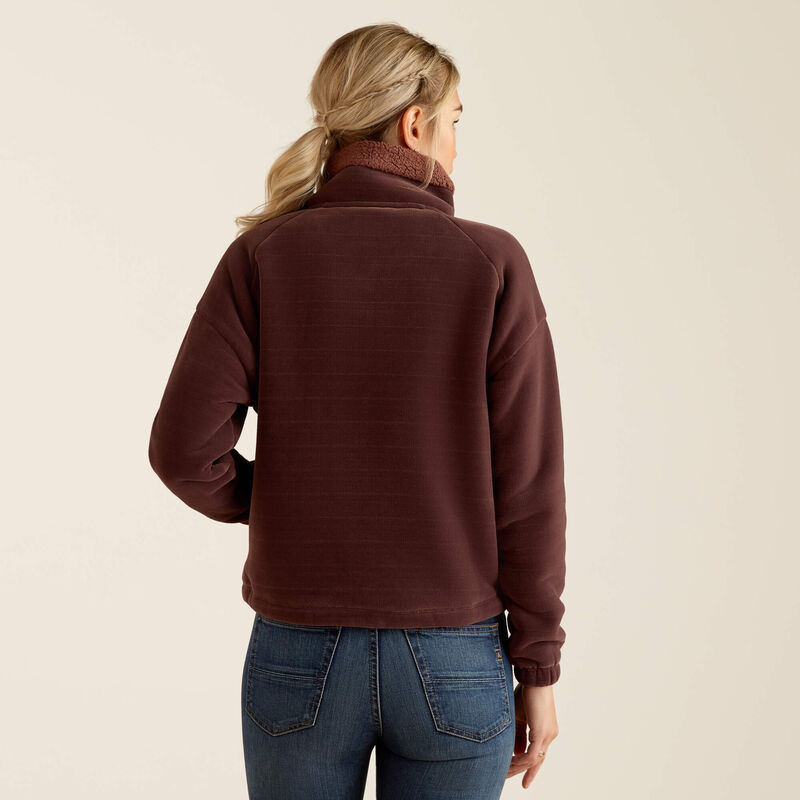 Ariat Women's Lafayette Full Zip Sweatshirt - Marron