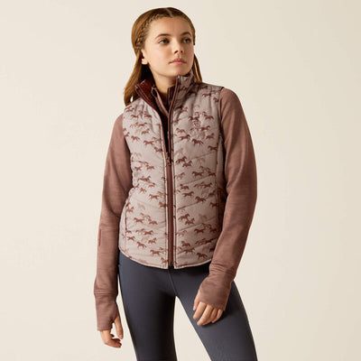 Ariat Kid's Insulated Reversable Vest - Scattered Horses