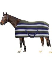 HKM Fleece Cooler Navy/Stone/ Olive Green Strips