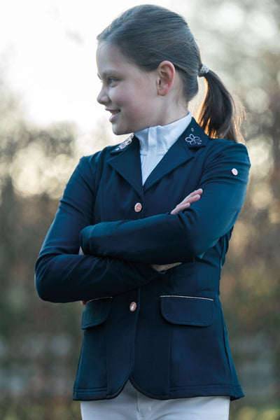 HKM Flora Kids Competition Jacket - Navy