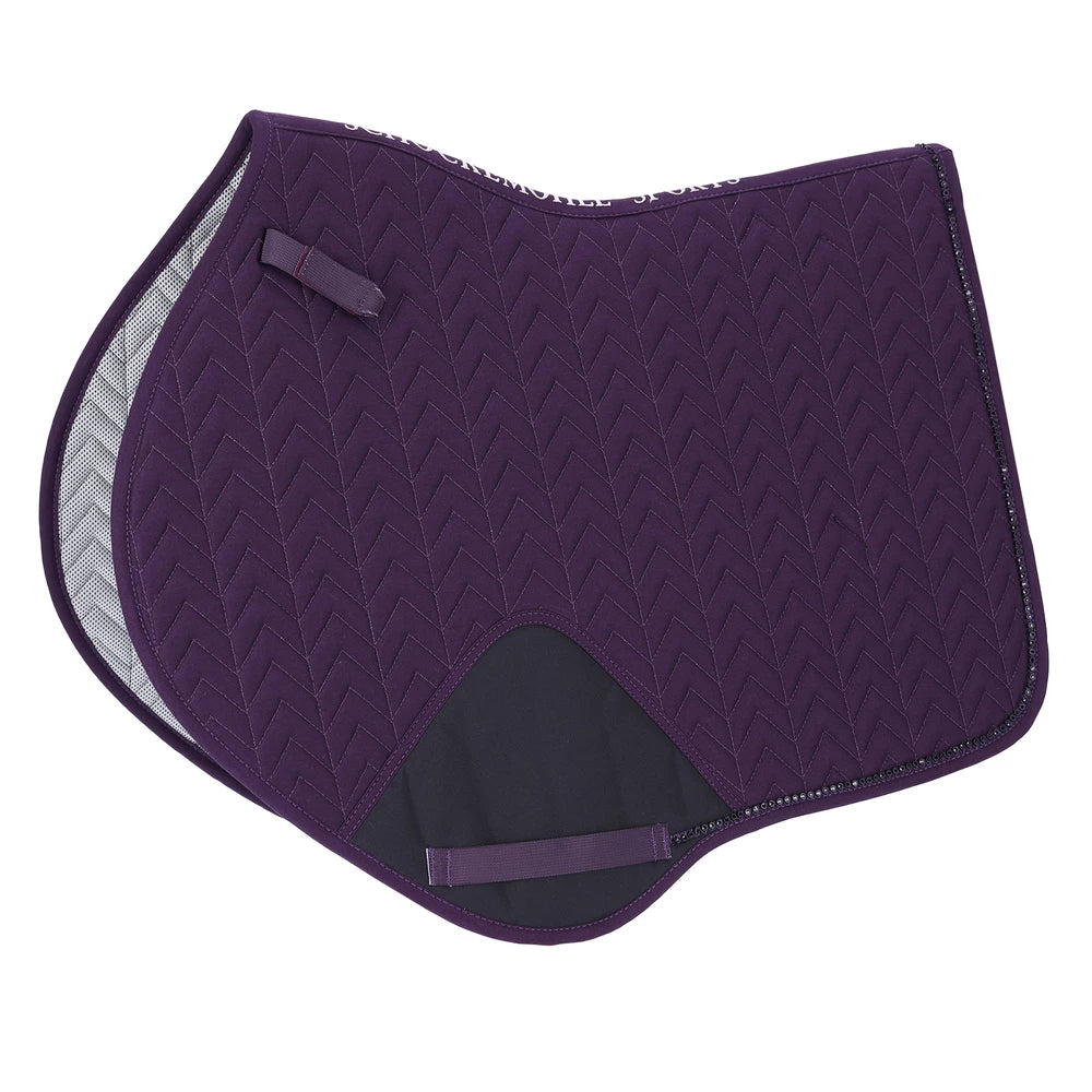 Schockemohle Power Mesh Pad Jump Style - Deep Mauve FULL