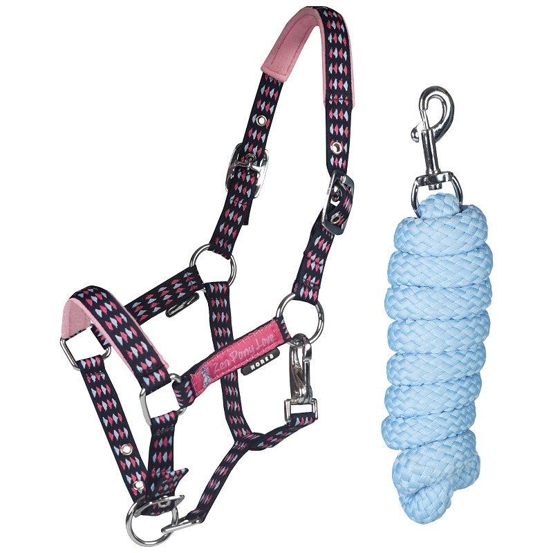 Horka Jolly Headcollar & Leadrope Set - Blue