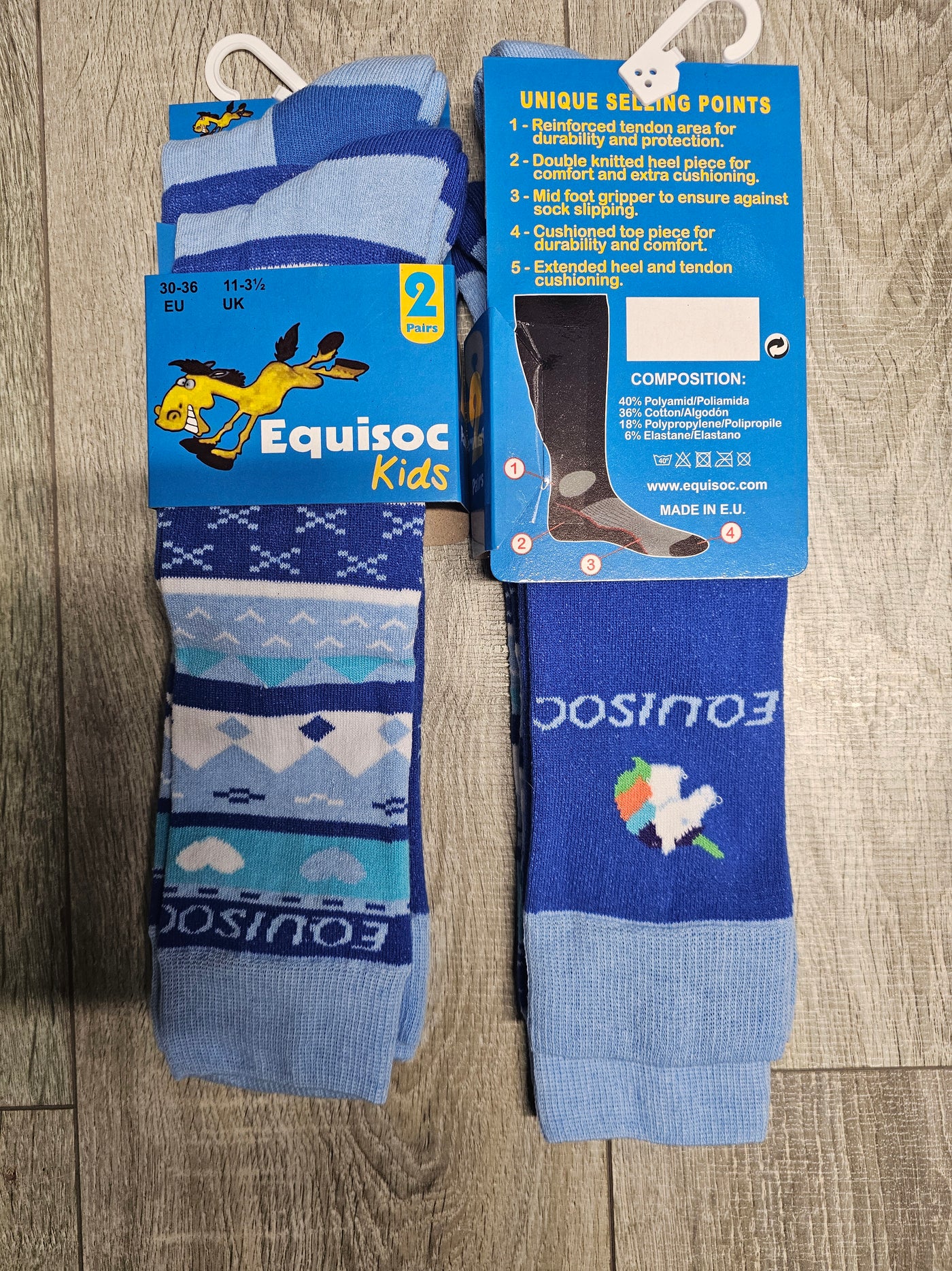 Equisoc Kid's Riding Socks Assorted Colours