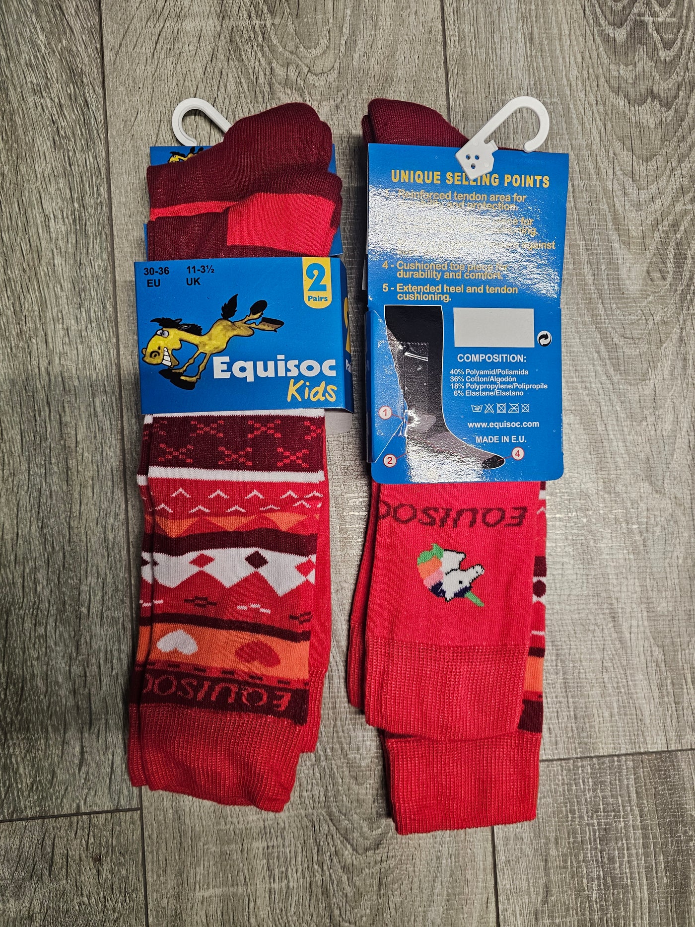 Equisoc Kid's Riding Socks Assorted Colours