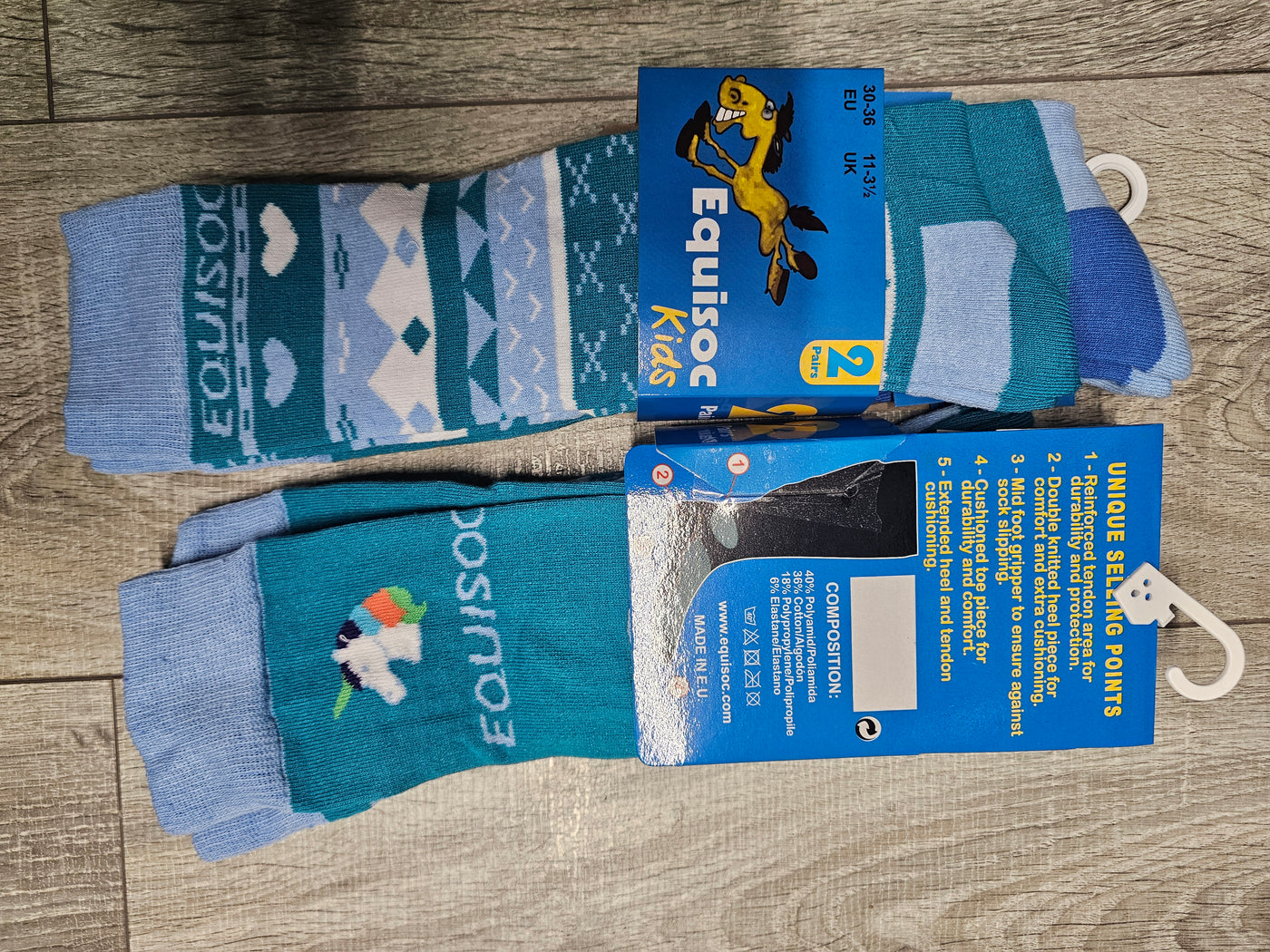 Equisoc Kid's Riding Socks Assorted Colours