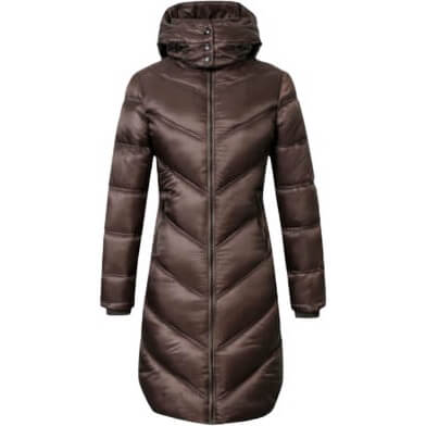 Covalliero Quilted Coat - Coffee