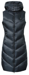 Covalliero Quilted Long Waistcoat - Black