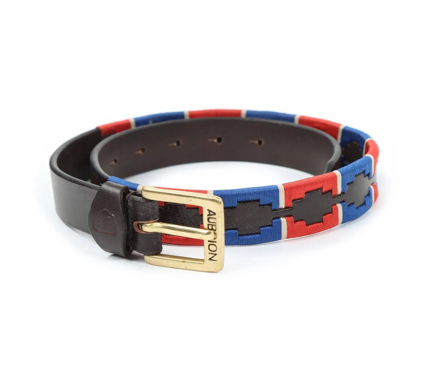 Aubrion Drover Polo Belt Navy/Red 9971