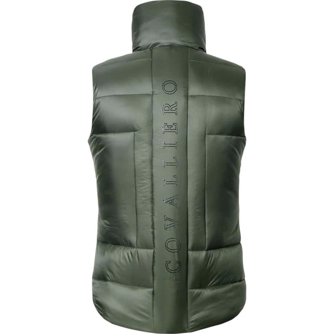 Covalliero Quilted Waistcoat Vest - Opal Green