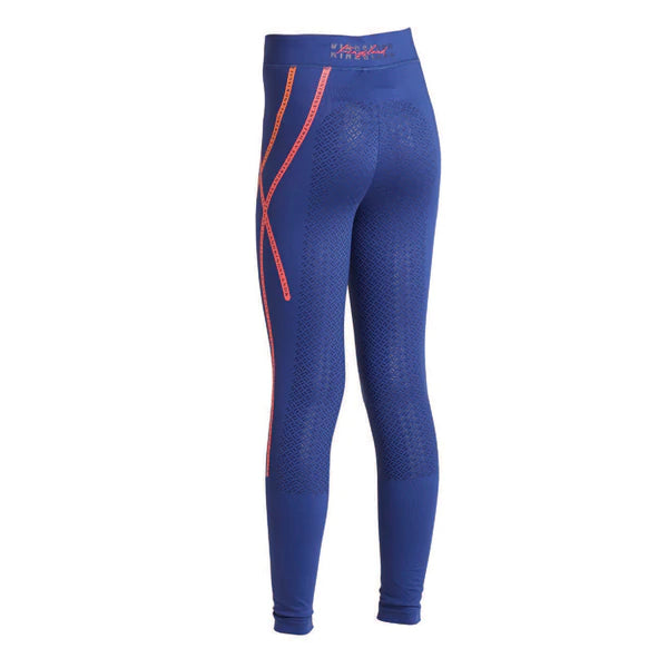 Kingsland Kandy Girl’s F-Tec F-Grip Competition Riding Tights - Blue Depths