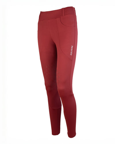 EquiEire Ava Pull On Leggings - Maroon