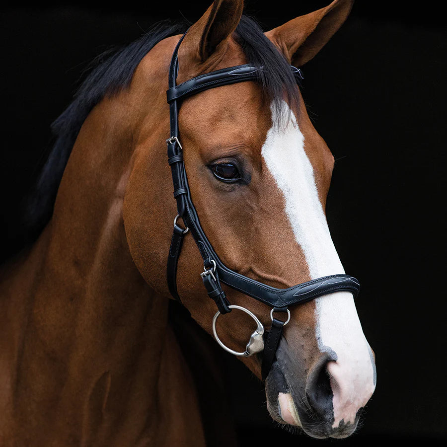 Rambo Micklem Deluxe Competition Bridle - Pony, Black