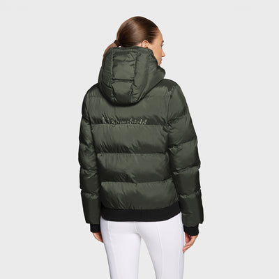 Samshield Billie Puffer Bomber Jacket - Avocado Metal Eclipse