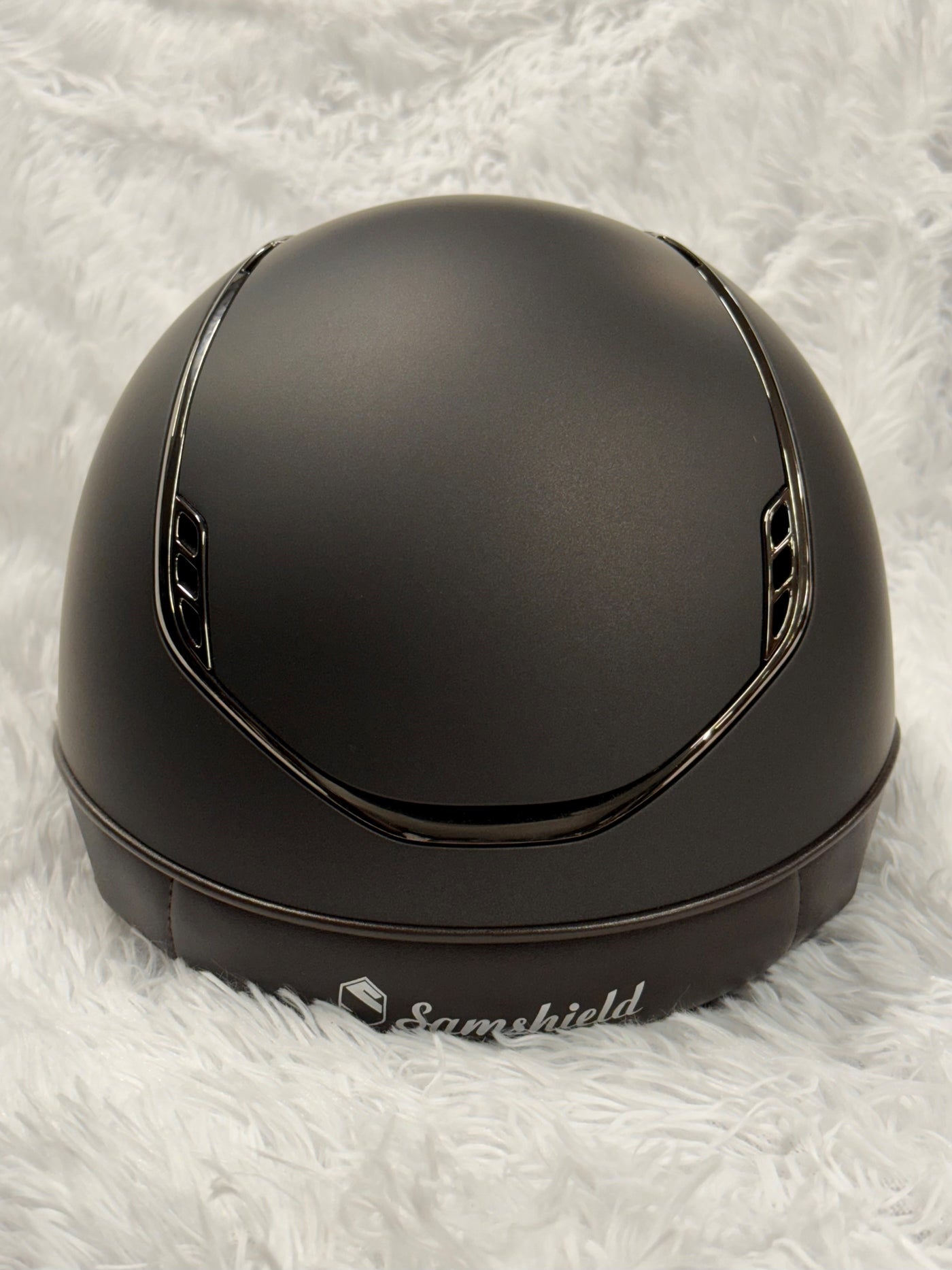 Samshield Miss 2.0 Miss Shield with Black Chrome - Brown Helmet