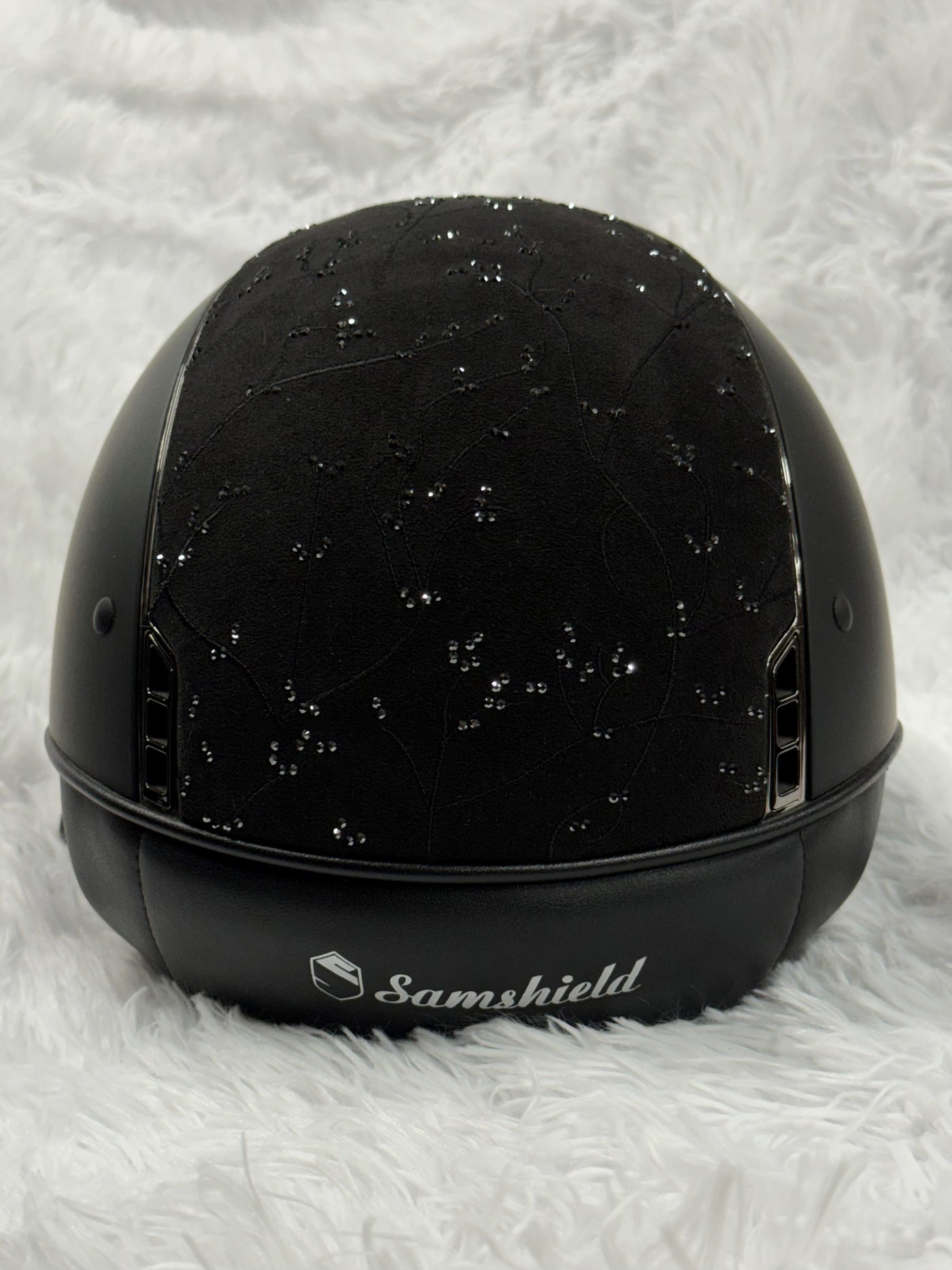 Samshield 1.0 Shadowmatt Black with Crystal Leaf Top & Chrome Black