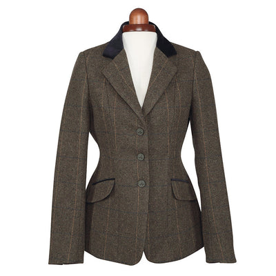 Children's Aubrion Saratoga Tweed Jacket - Green Check